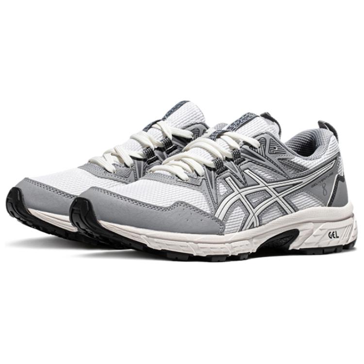New Asics Gel Venture 8 Low Top Running Shoes Women's Gray White 1012B637-100