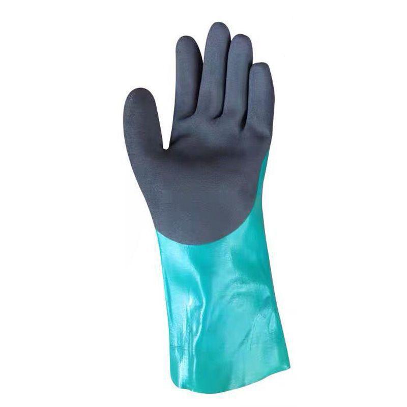 Schnittfeste, rutschfeste, wasserdichte Latexhandschuhe für Arbeit, Bau, Angeln und Gartenarbeit