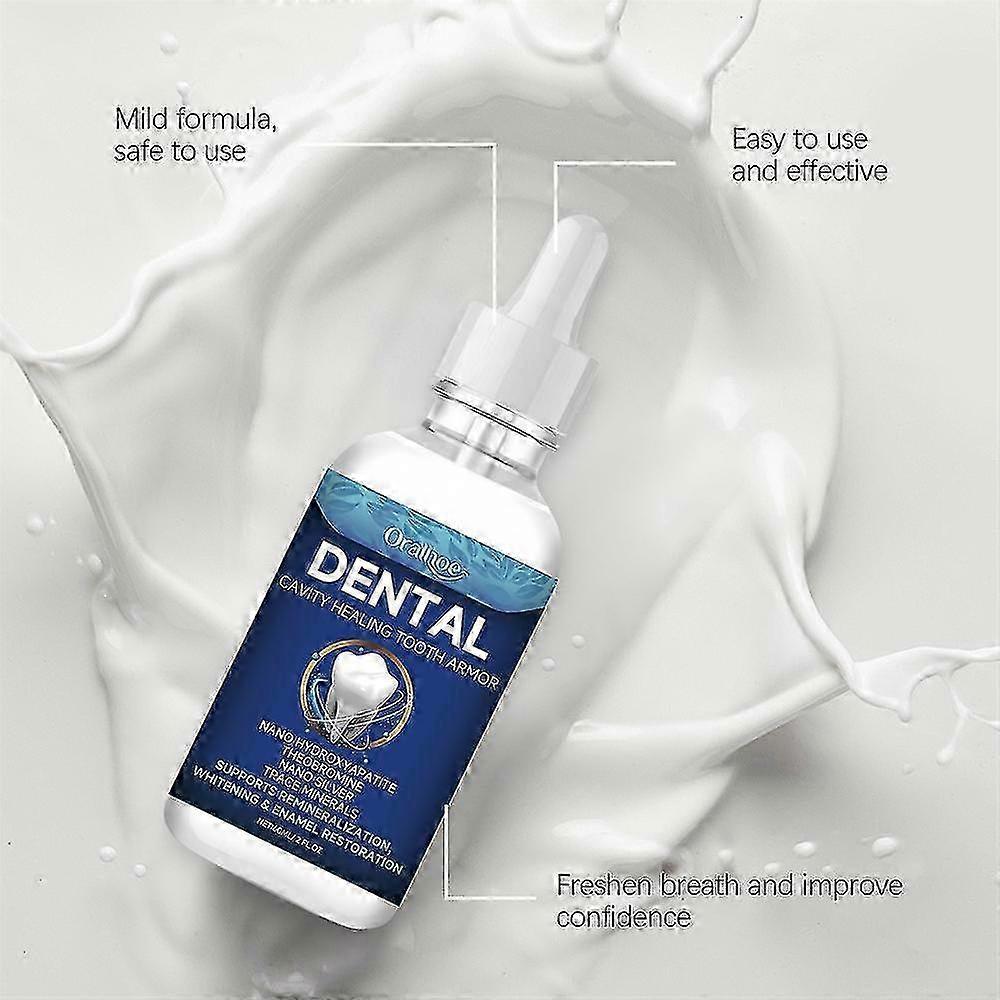 Dentite Zahnpflege-Lösung, 3x 60ml Flaschen, Kariesheilung & Schmelzreparatur, Zahnschutz für die Mundgesundheit