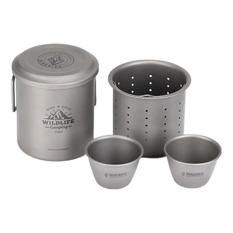 BLACKICE Titanium Single-Layer Tea Set