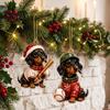 Unik Ferie Unboxing Overraskelse 2026 Gravhund Julekalender, 24 Dage Akryl Baseball Hundefigurer Juletræspynt til Ejere Nedtælling