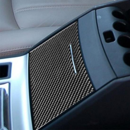 For Chrysler 300 300C Carbon Fiber Interior Cupholder Door Panel Cover Trim
