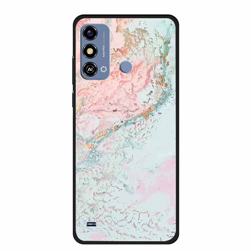 Soft Silicone Cover For ZTE Blade A53 / A53Pro / A53Plus Case Marble TPU Black Protector Case for ZTE Blade A53 Plus Cover Funda
