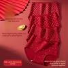 Female Spring and Autumn Cotton Wedding Festival New Year Red High Waist Antibacterial Crotch Triangle Underwear