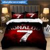 Fußball Nummer Sieben 3-teilige Bettwäsche, inklusive 1 Bettbezug und 2 Kissenbezügen. Perfekt für Weihnachten, ideal für Schlafzimmer, Studentenwohnheim.