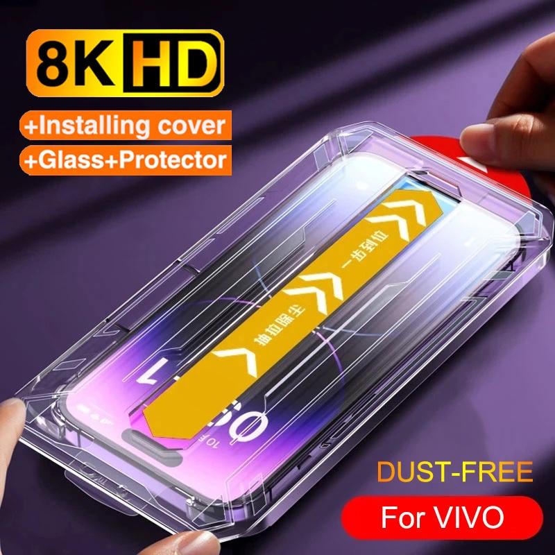 

VIVO Y17 Y15 Y12 Y11 Y02 Y02S Y03 Y04 Y12S Y21d Y27 Y28 Y29 Y31 Y35 Y36 Y51 Y76 Y77 V27E V29E V40 V50 V60 Auto-Dust One-click Installation Tempered Vivo V60 Lite 5G білий