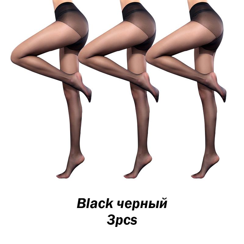 

Bonas 3Pcs/Lot 15D Sexy Tights T Crotch Solid Nylons Tights Women High Elasticity Panty Seamless Female Pantyhose Europn Size M