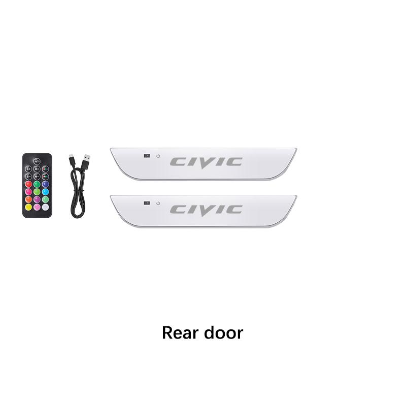 Car Wireless LED Threshold Light Accessories For Honda Type R Accord Civic Passport HR-V City CR-V FIT WR-V Jazz Pilot Odyssey