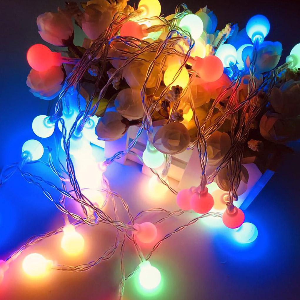 100 LEDs Lights String Colorful Balls Chain Waterproof Outdoor Garden Yard Party Decoration Lamps