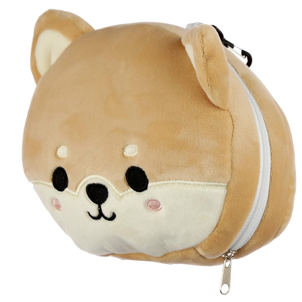 Relaxeazzz Soft Neck Pillow with Eye Cute Shiba Inu Plush Eye Authentic Japanese Product Mask, Toy, All-in-One Mask,
