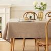 Tablecloth, rectangular table, Nordic tablecloth, napkin, waterproof and oil-proof tablecloth, placemat, solid color imitation linen tablecloth