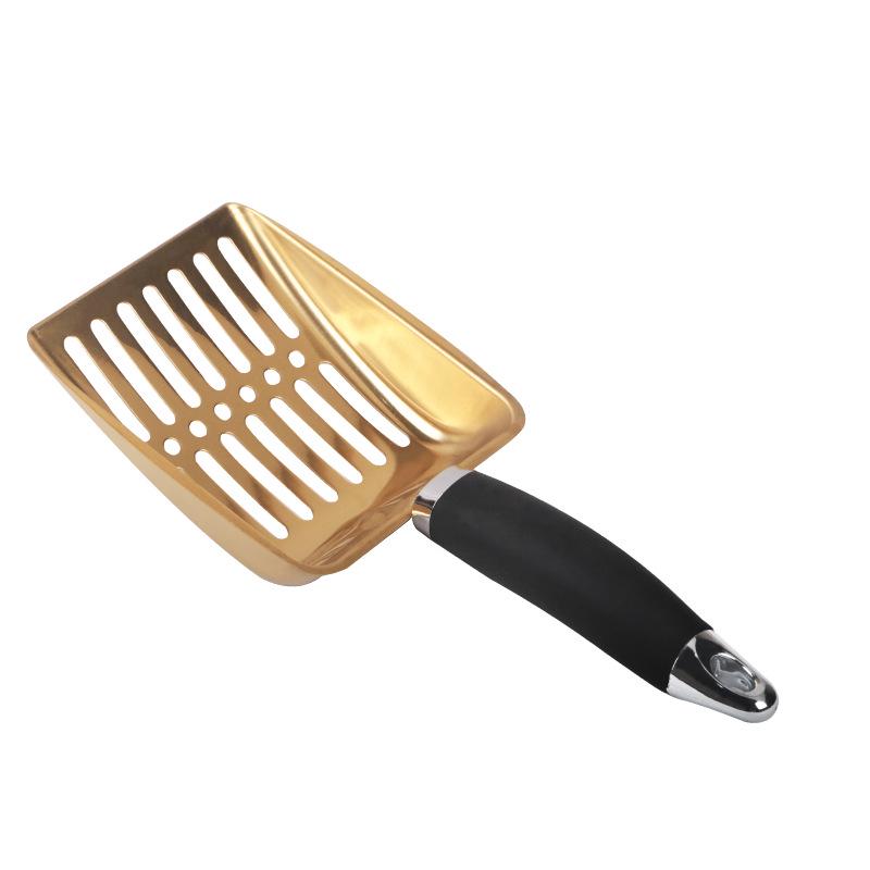 Stainless Steel Cat Litter Shovel with Deodorizing Cleaning Function