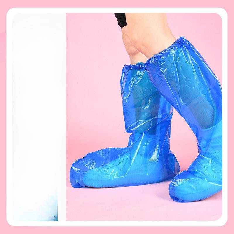 

Одноразовые бахилы от дождя, водонепроницаемые и нескользящие, из прозрачного пластика, для улицы, утолщенные, износостойкие, изоляционные, для ног, защищающие от дождя adult long shoe cover прозрачный