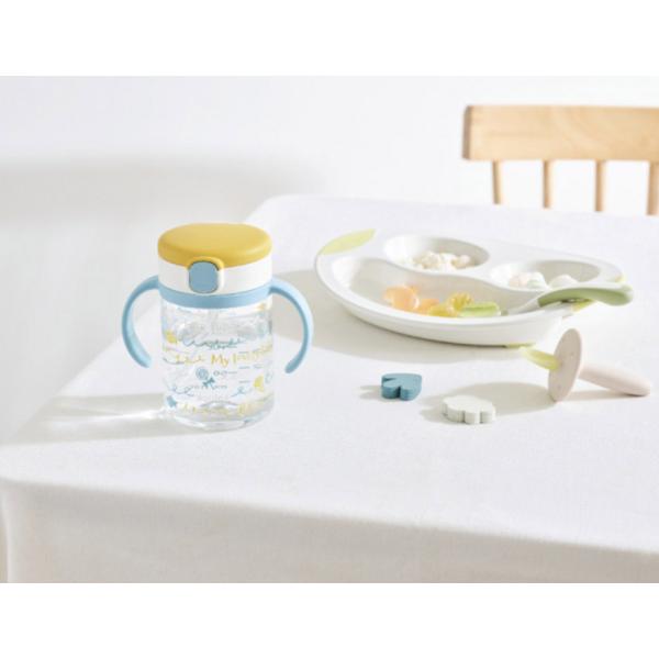 Richell AQ straw cup 200ml, 1 piece, yellow