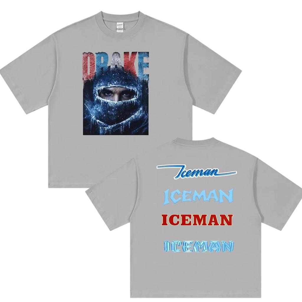 Rapper Drake IceUnisex Album 2026 Graphic T Shirt Unisexs Vintage Hip Hop Short Sleeve Tshirts Unisex pure Cotton Tshirt Streetwear