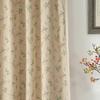 Boho Curtains Floral Semi-Blackout Windows Curtains with Tassels Cotton Linen Curtains Panels for Bedroom Living Room, 1 Panel
