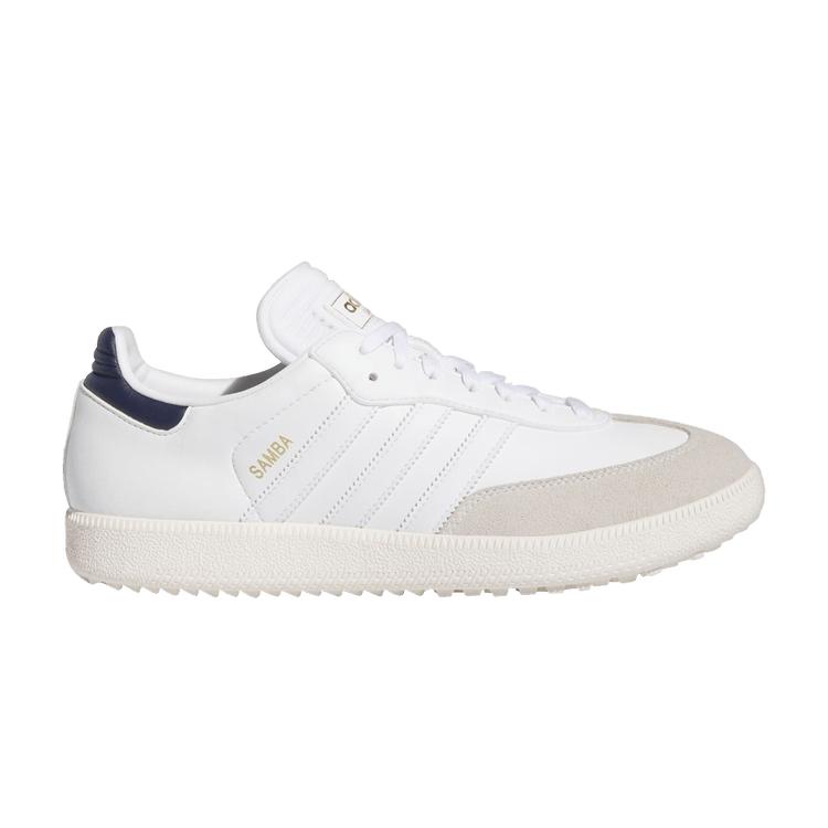 Adidas Samba Spikeless Golf Weiß Collegiate Navy Unisex Sneaker Wolkenweiß Off-White IE4870