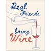 Ohkimiko Real Friends Bring Wine Paper Print
