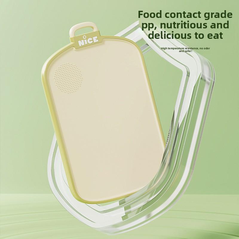 Doppelseitiges Schneidebrett, Schimmel- und Bakterienhemmend, Küchenschneidebrett für Gemüse und Obst, Kunststoffschneidebrett für Beikost