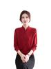 2026 Elegant Chinese-Style Wool Sweater for Moms: Autumn Knit Base Layer for Middle-Aged and Elderly Women