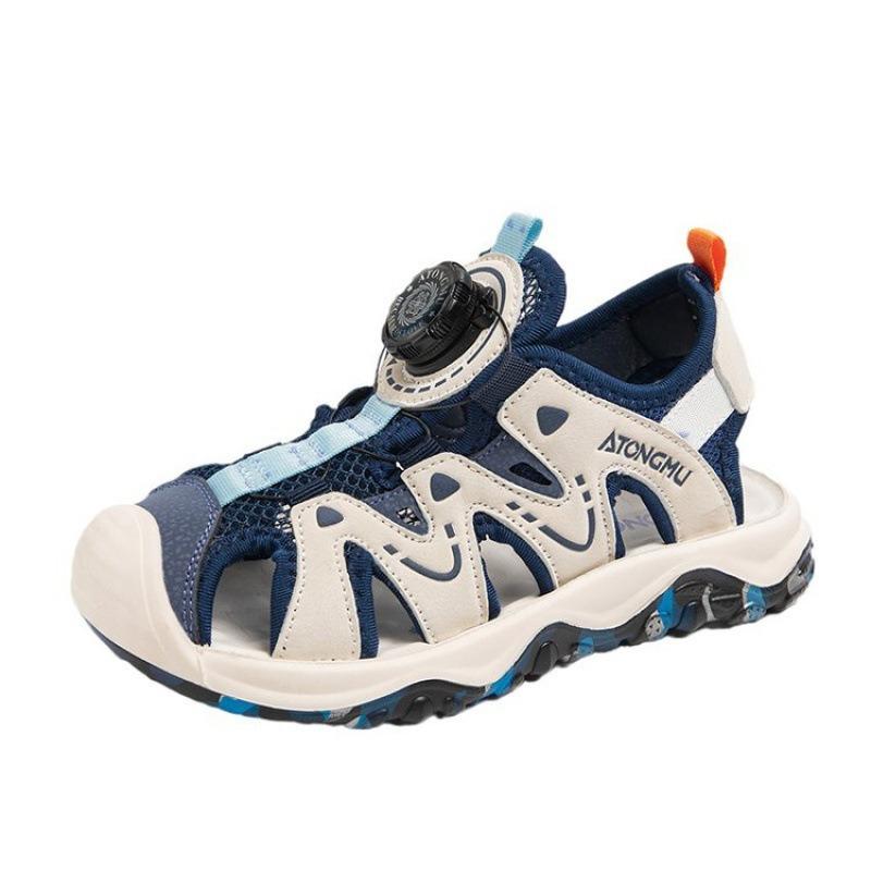 Boys Sandals Summer Big Kids Closed Toe Soft Sole Non Slip Children Sports Beach Shoes