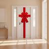 Christmas Bow Decoration Festive Hanging Holiday Door Ornament Easy to Use