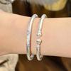 2026New Popular Gourd-shaped Bracelet In New Chinese Style with Enamel Color, Featuring Traditional Floral and Swirl Patterns, Plated with Pure