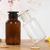Brown Wide-Mouth 500ml Reagent Bottle with Ground-Glass Stopper