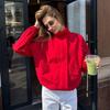 Dámská krátká bunda 2026 volná se stojáčkem Streetwear Oversized kabát v jednobarevném provedení