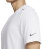 Nike T-shirt de sport Dry-Fit en tricot à manches courtes décontracté pour hommes Hauts Blanc DJ7816-100