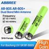Antena do krótkofalówki ABBREE AR-805 PLUS AR-805S SMA-Female Wysokiego zysku Dwuzakresowa Do Baofeng UV-5R AR-152 PRO UV-21 PRO Radio amatorskie