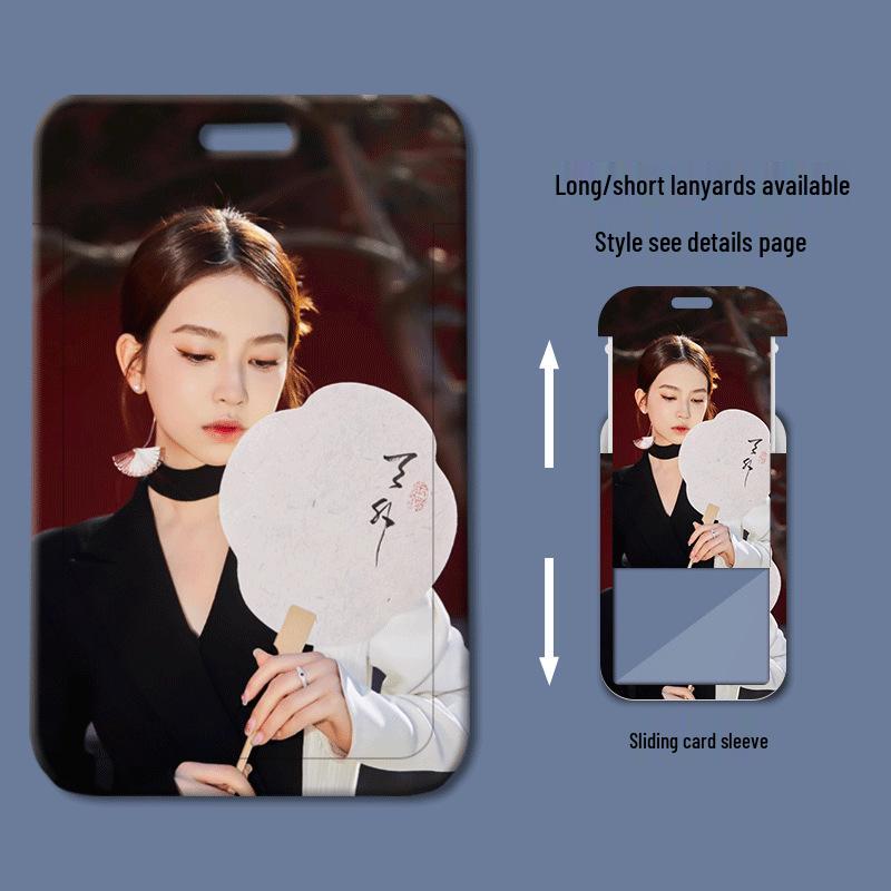 Liu Mengrui Plastic Sliding Cover Student & Work ID Card Holder
