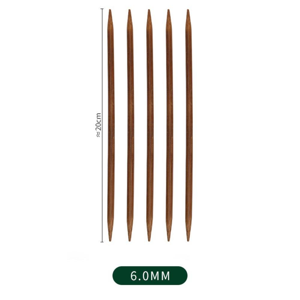 20cm Crochet Hooks 2.0-8.0mm Crocheting Hooks Handicraft Bamboo Handle Crochet  For Beginners