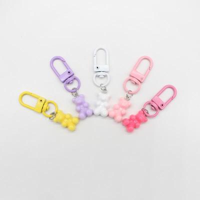 Colorful Candy Bear Keychain - Cute Cartoon Animal Charm for Girls' Bags