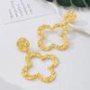2025 Light Luxury Floral Metal Earrings: Exaggerated, Stylish & Versatile Accessory