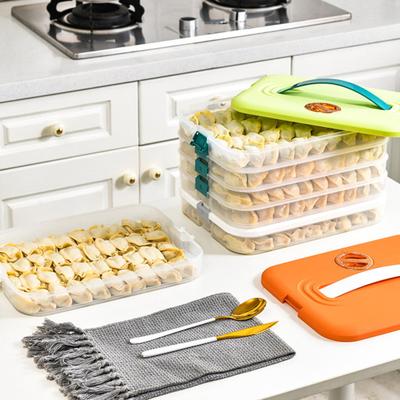 Yousheng Dumpling Storage Box with Sturdy Handle Single/Dual/Triple/Four Layer Food Container for Home Picnics Parties