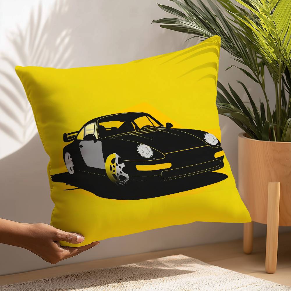 Cool Supercar 911 Pillow Case Plush Fabric Soft  Pillowcase Double Sided Print Cushion Cover Household Gifts