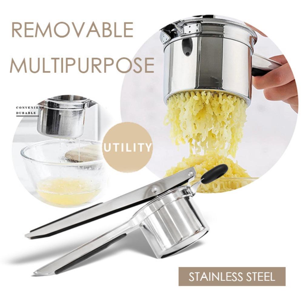 Stainless Steel Potato Masher Hand Press Spaghetti Presser Juice Squeezer  Restaurants