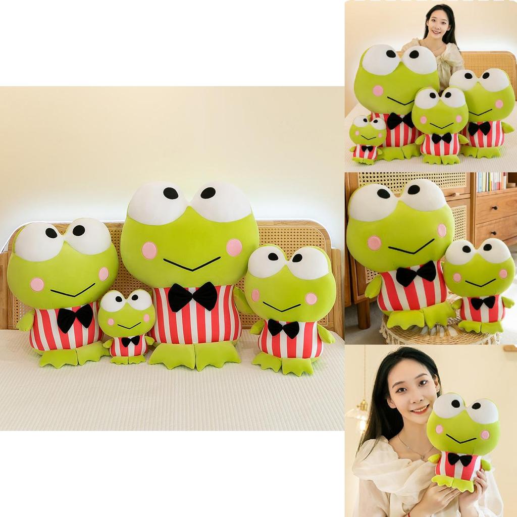 Adorable Large Eye Frog Plush Toy Cuddly Stuffed Animal Soft Pillow For Kids Gift