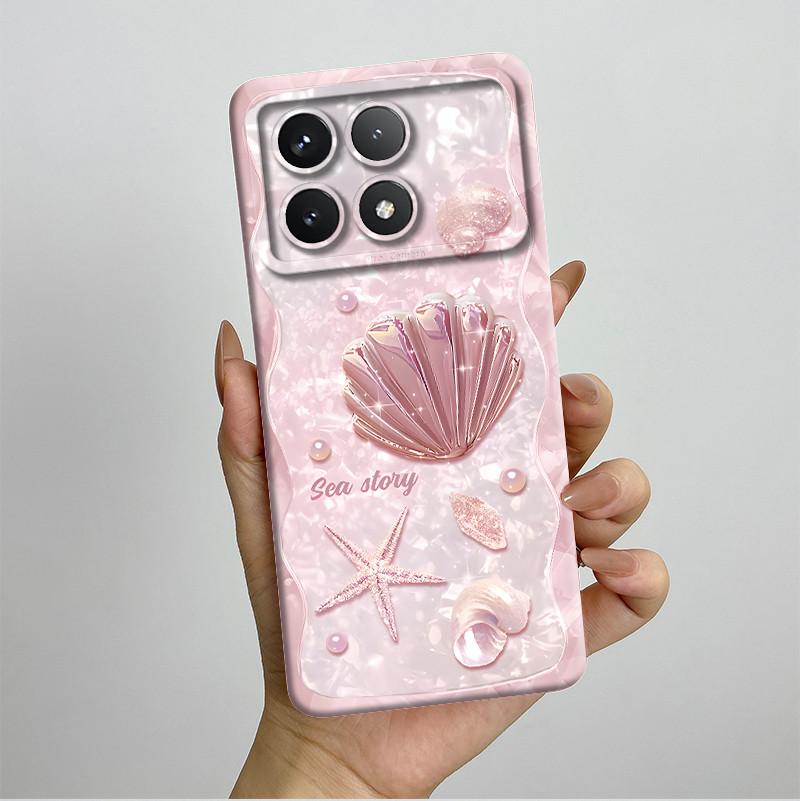 Shockproof Phone Case for Xiaomi Poco X6 Pro 5G Redmi K70E Pretty Butterfly Flowers Soft TPU Shell Poco X6Pro Bumper Back Cover