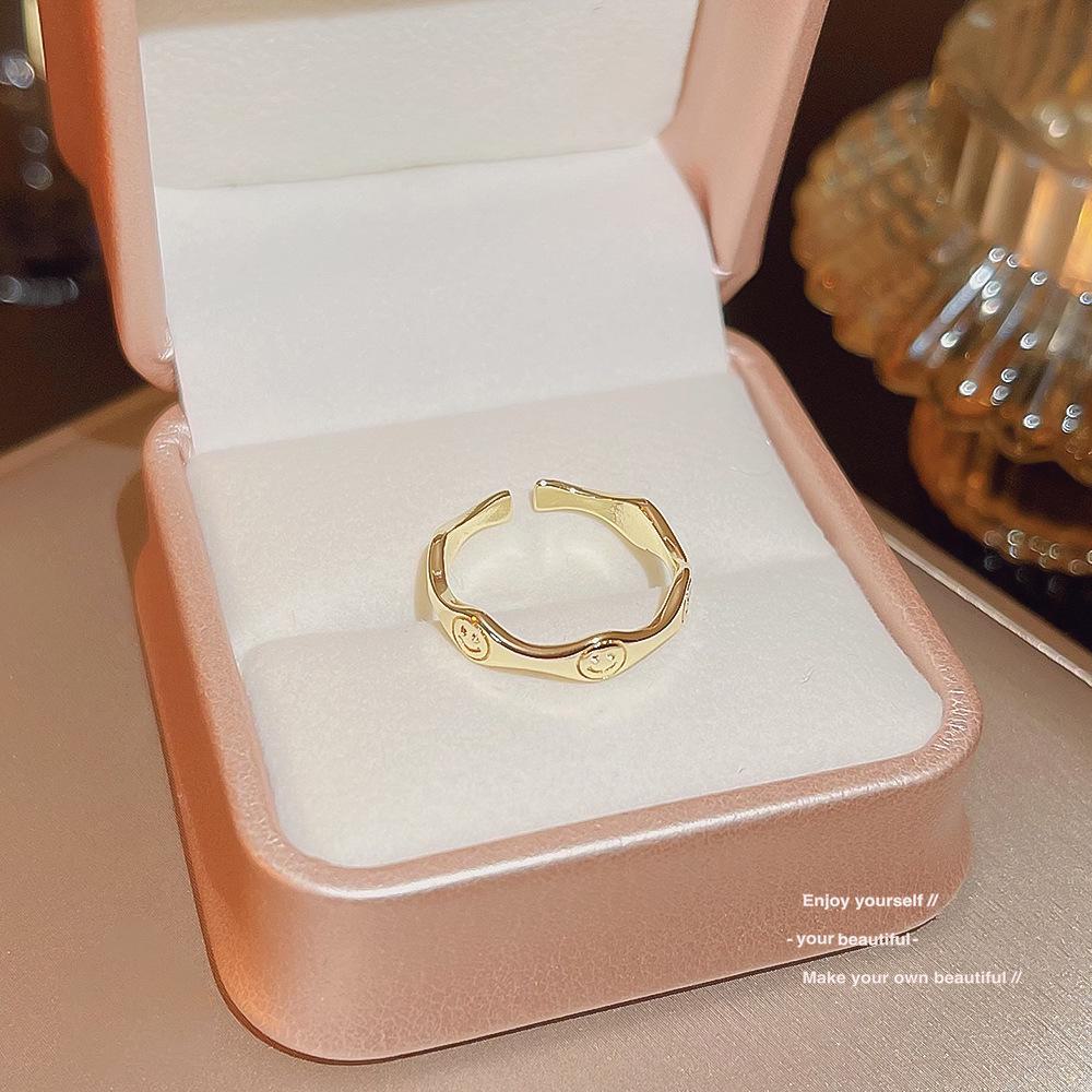 

Высококачественное регулируемое парное кольцо из меди и циркония — роскошный дизайн для женщин