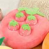 Good-Strawberry Plush Cartoon Happy Fruit Park Pillow Picking Strawberry