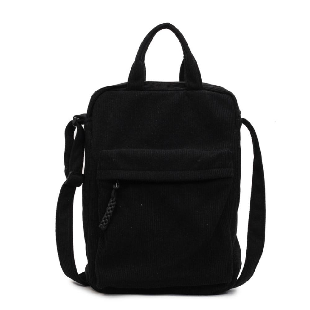 Stylish and simple shoulder messenger bag 2025 new corduroy trend computer bag Korean version casual handbag women's bag