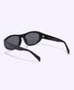 Alloaiweeo [Frame Black] Fbs1607 0909G Acetate Volume Sunglasses