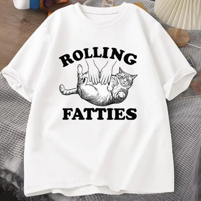 Cute Cat Paw Print Short Sleeve Tshirt Cat Lover Gift Vintage Casual Tee Cat Dad Gift Casual Graphic Tshirt Crewneck Tops
