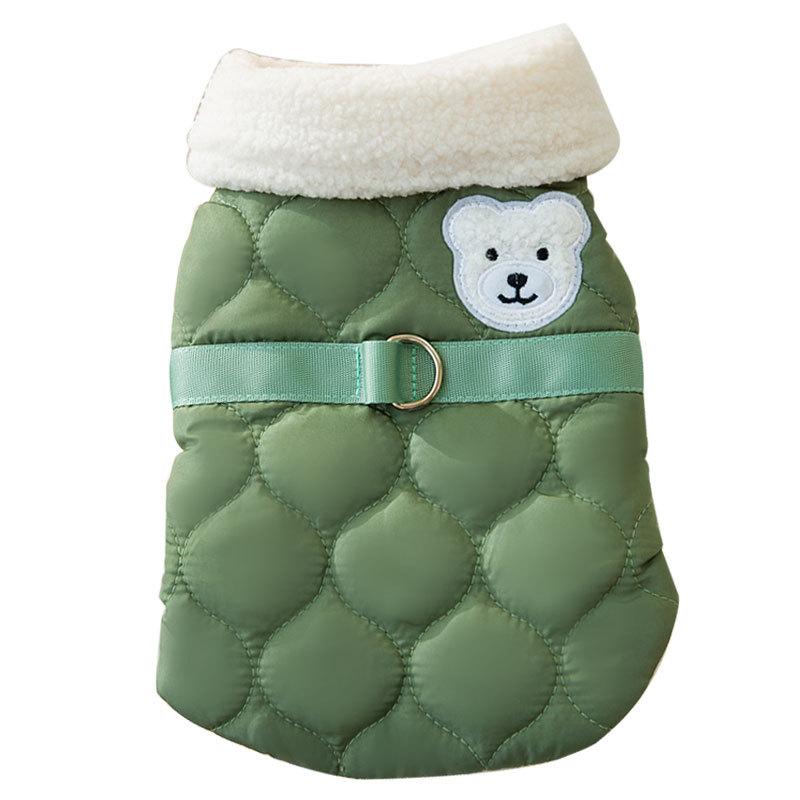 Cat Clothes Autumn and Winter Fashion Quilted Warm Vest Kitten Puppy Two Feet Anti-hair Loss Puppy Dog Pet Clothing