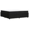 Bed Frame with Mattress Black 200 X 200 Cm Fabric