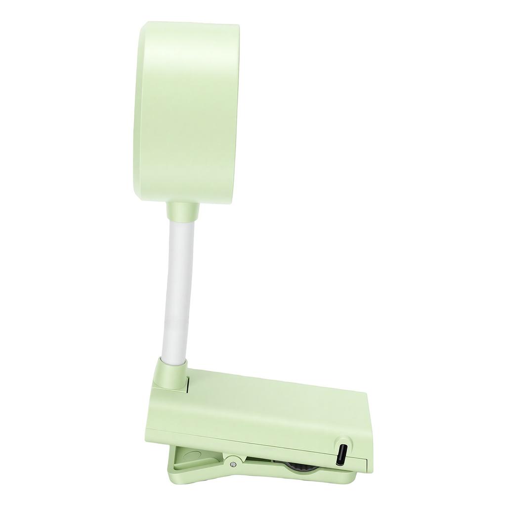 Handheld Clip Fan USB Desk Fan Portable Fan with Hose Clamp Outdoor 360 Degree Rotation Smart Display Screen Clamp Fan for Study Travel