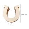 10Pcs DIY Horseshoe Wood Slices Unfinished Wooden Cutouts Light Weight Easy To Color Double Sided Kids Painting Crafts Room