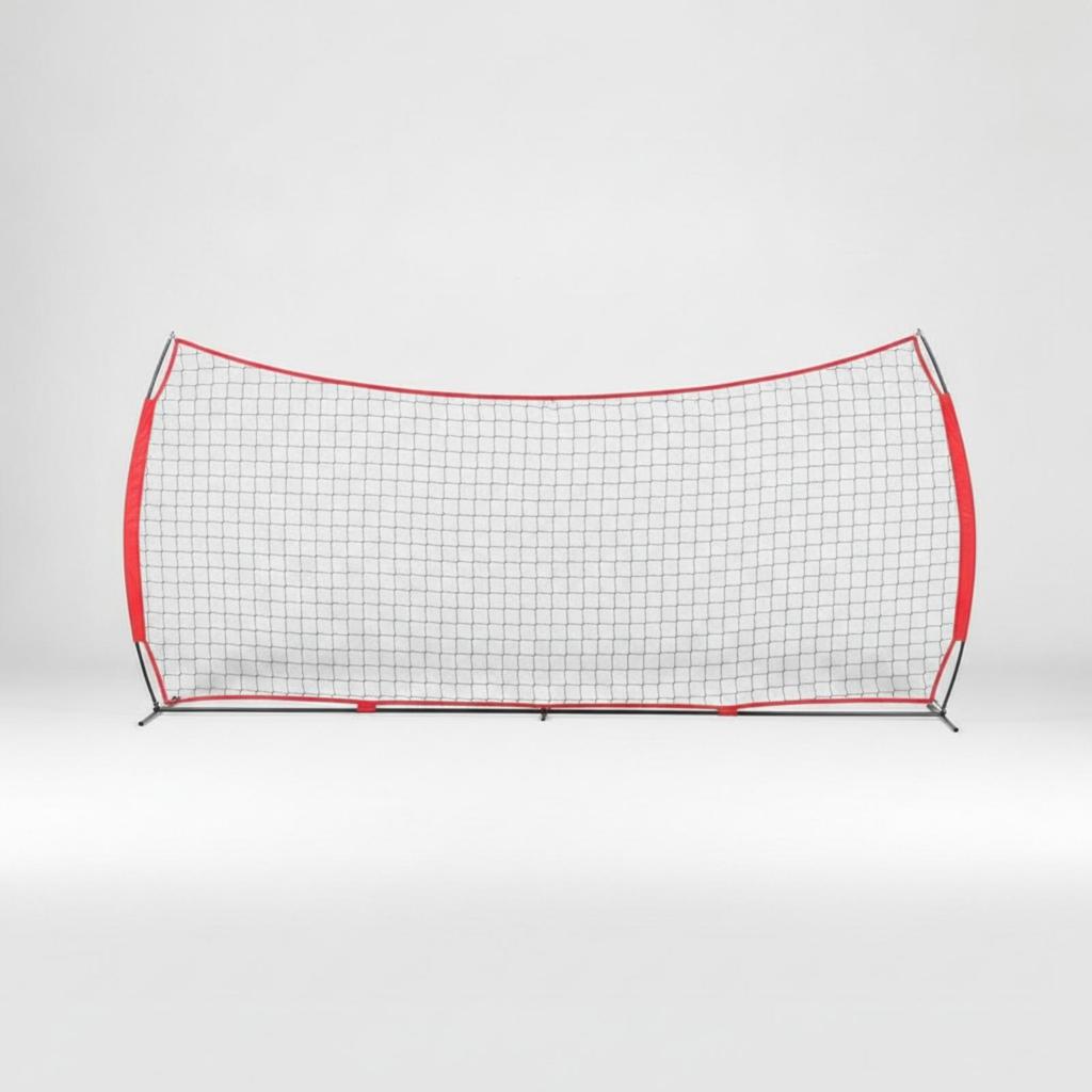 Training Net with Metal Frame Freestanding Sports Deflector NetInstant Setup VersatileSport for